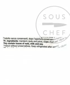 Ingredients Fiasconaro Mandarin Jam 360g 5 Ingredients Fiasconaro Mandarin Jam 360g