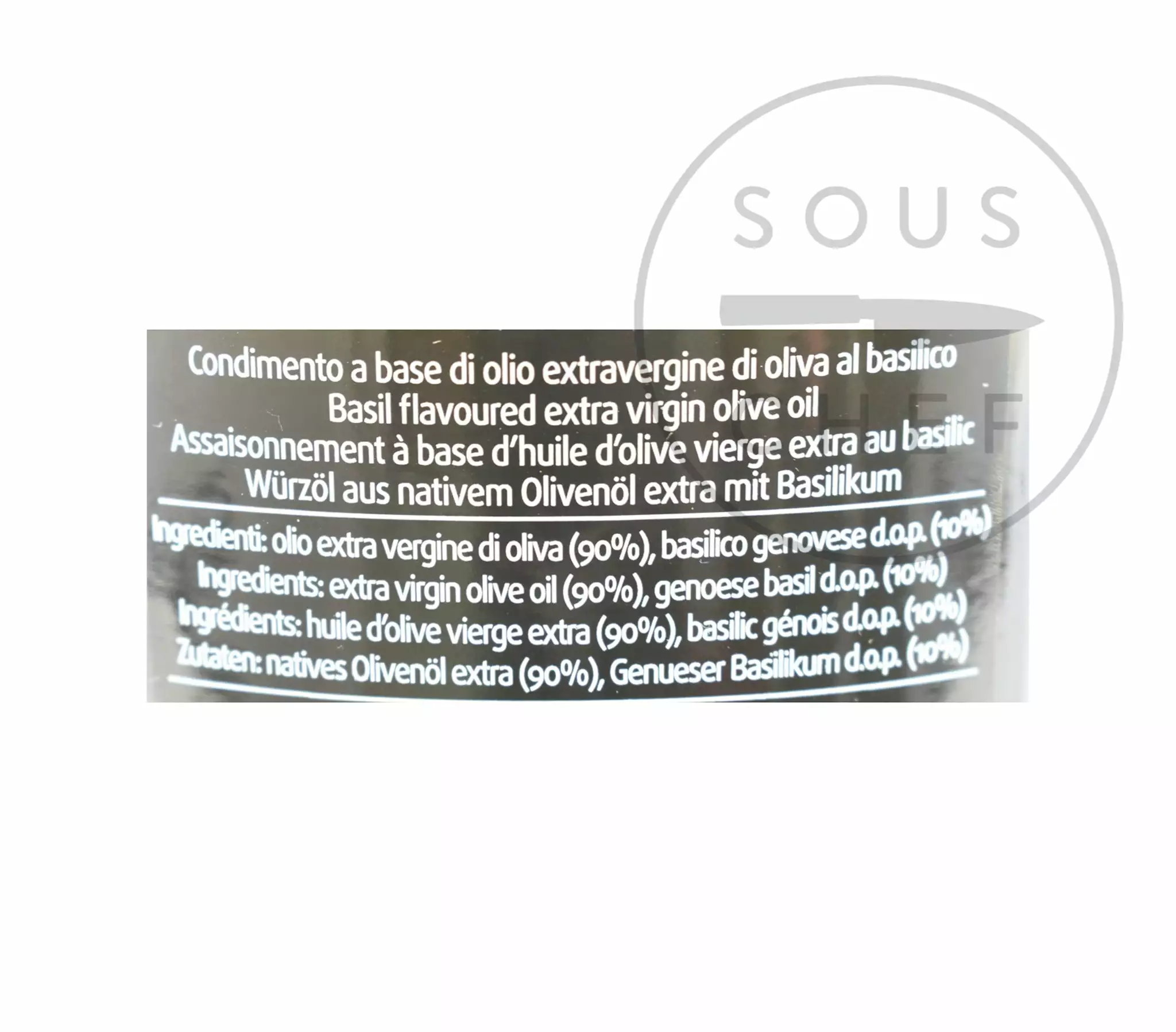 Frantoio Muraglia Aromatic Basil Extra Virgin Olive Oil 200ml Ingredients 5 Frantoio Muraglia Aromatic Basil Extra Virgin Olive Oil 200ml Ingredients