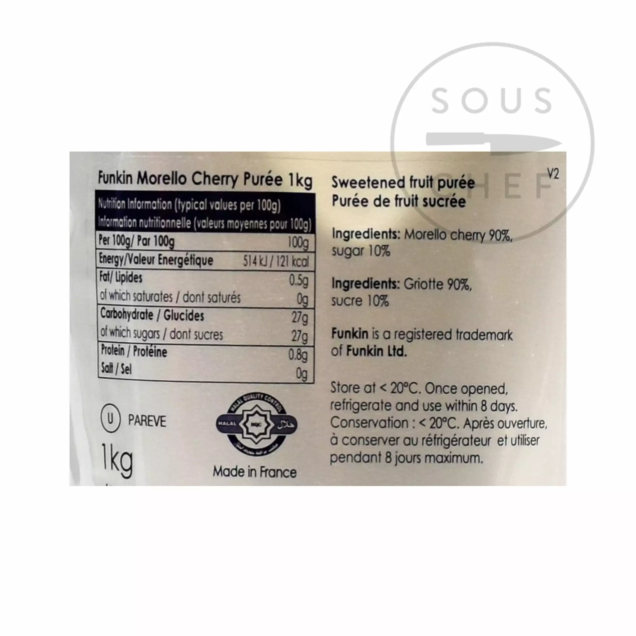 Funkin Morello Cherry Puree 1kg Drinks 4 Funkin Morello Cherry Puree 1kg Drinks