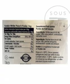 Funkin White Peach Puree 1kg Drinks