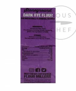 Matthews Cotswold Flour Matthews Cotswold Dark Rye Flour 5 X1.5kg
