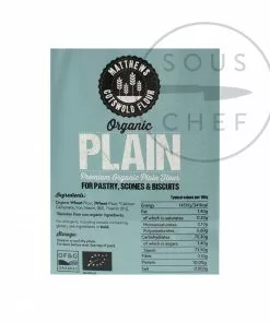 Matthews Cotswold Flour Matthews Cotswold Organic Plain Flour 5x1.5kg
