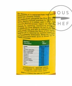 Greenfields Sesame Oil 450g Ingredients 5 Greenfields Sesame Oil 450g Ingredients