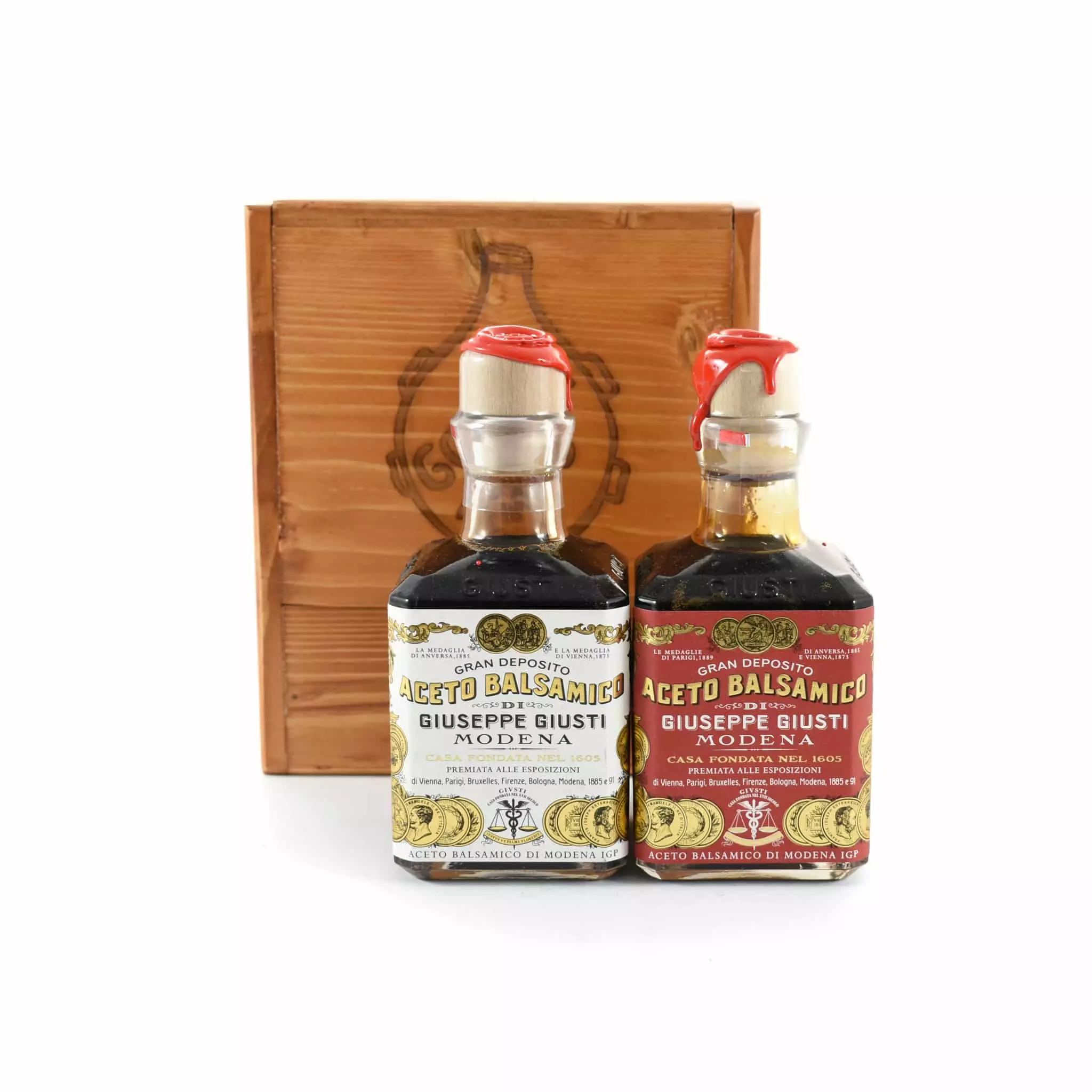 Ingredients Giuseppe Giusti Duetto Balsamic Vinegar Wooden Gift Box 3 Ingredients Giuseppe Giusti Duetto Balsamic Vinegar Wooden Gift Box