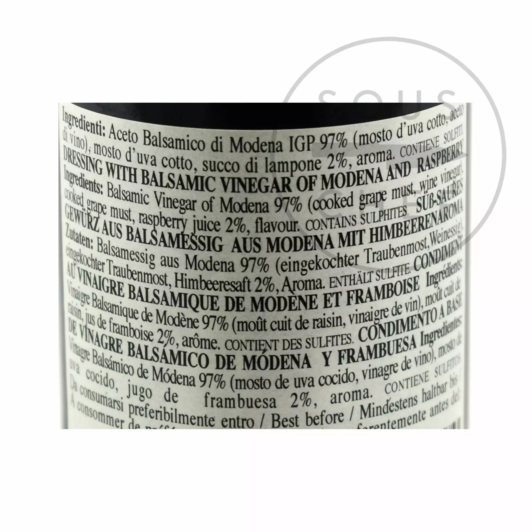 Ingredients Giuseppe Giusti Infused Balsamic Vinegar Collection - Truffle, Fig & Raspberry 4 Ingredients Giuseppe Giusti Infused Balsamic Vinegar Collection - Truffle, Fig & Raspberry
