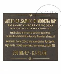 Giuseppe Giusti 4 Gold Medal Balsamic Vinegar 15 Year Aged 250ml