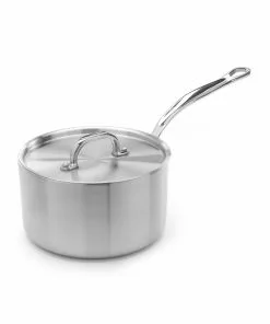 Samuel Groves Stainless Steel Saucepan With Copper Core & Lid Cookware 8 Samuel Groves Stainless Steel Saucepan With Copper Core & Lid Cookware