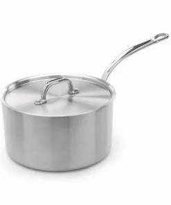 Samuel Groves Stainless Steel Saucepan With Copper Core & Lid Cookware 9 Samuel Groves Stainless Steel Saucepan With Copper Core & Lid Cookware