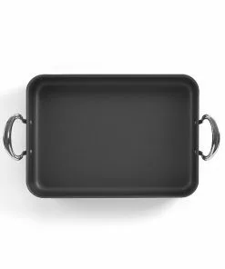 Samuel Groves Mermaid Hard Anodised Roasting Dish With Cast Handles 7 Samuel Groves Mermaid Hard Anodised Roasting Dish With Cast Handles