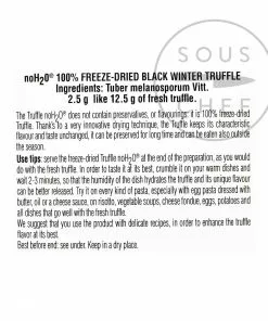 Tartuflanghe Freeze-Dried Winter Black Truffle 2.5g 7 Tartuflanghe Freeze-Dried Winter Black Truffle 2.5g