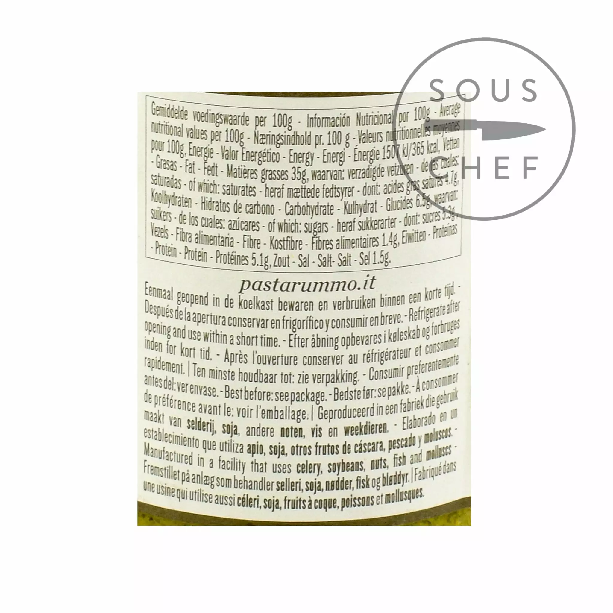 Rummo Basil Pesto 190g Ingredients 5 Rummo Basil Pesto 190g Ingredients