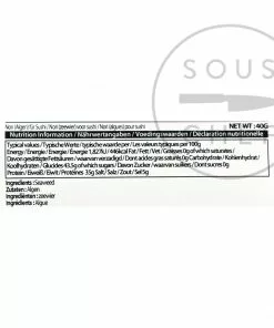 Chung Jung One Roasted Seaweed For Kimbap 40g Ingredients