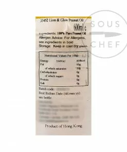Lion Peanut Oil 600ml Ingredients