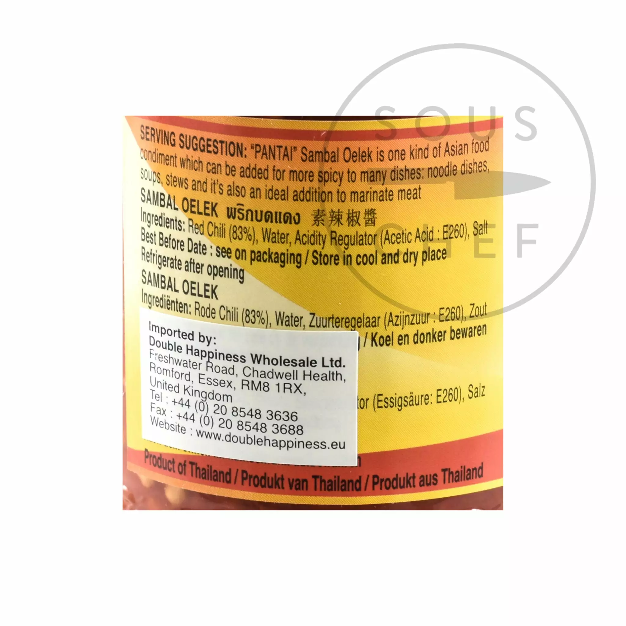 Pantai Sambal Oelek 227g Ingredients 4 Pantai Sambal Oelek 227g Ingredients