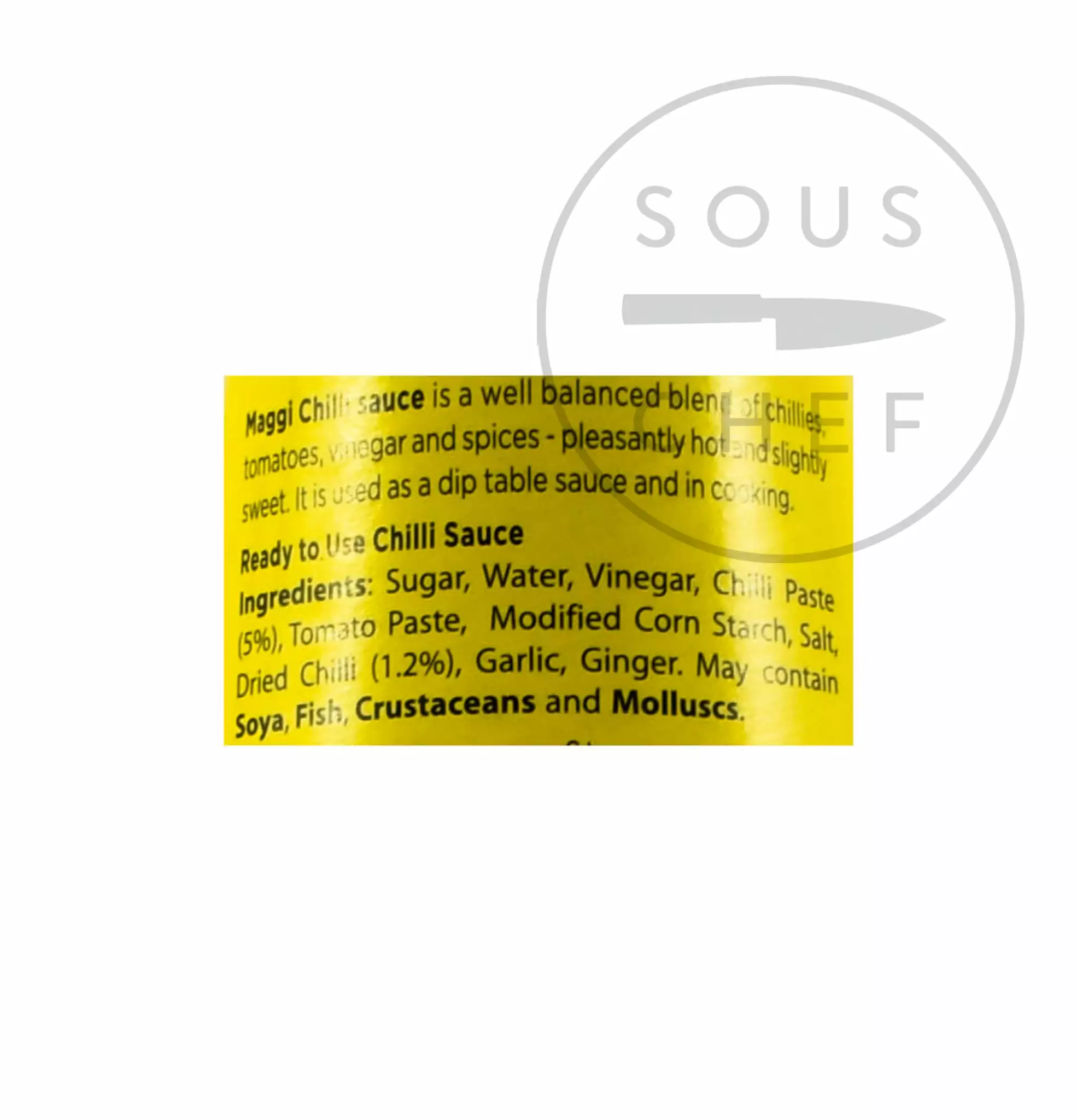 MAGGI Chilli Sauce 305g Ingredients 4 MAGGI Chilli Sauce 305g Ingredients