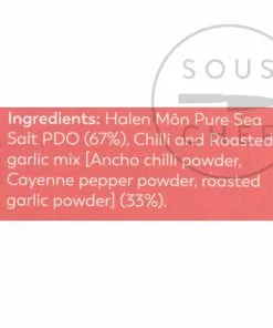 Ingredients Halen Môn Sea Salt With Chilli & Garlic 100g 5 Ingredients Halen Môn Sea Salt With Chilli & Garlic 100g