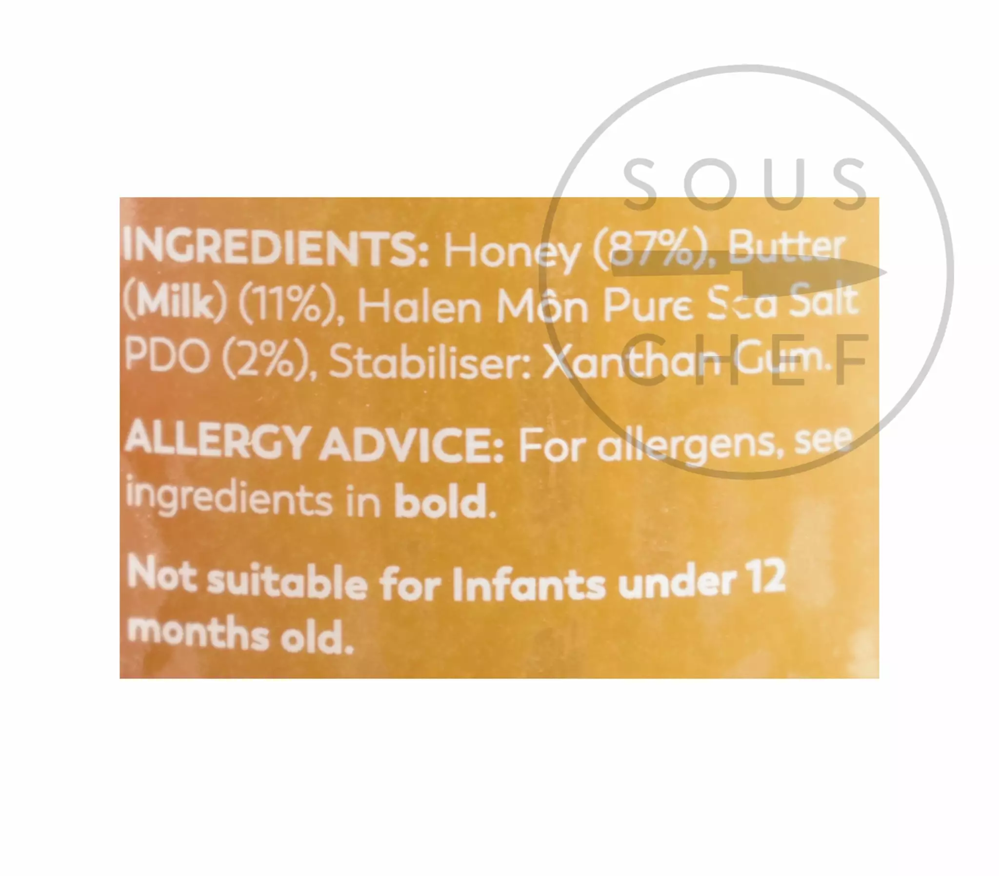 Halen Môn Salted Butter Honey 225g Ingredients 6 Halen Môn Salted Butter Honey 225g Ingredients