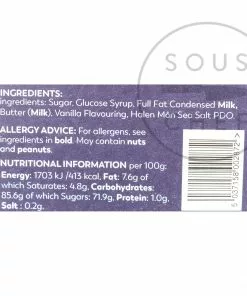 Ingredients Halen Môn Salted Vanilla Fudge 100g
