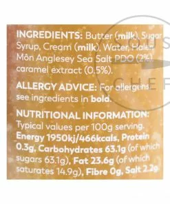 Halen Môn Salted Caramel Spread 200g Ingredients