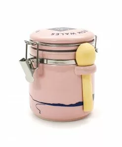 Halen Môn Ingredients Halen Mon Pink Llanddwyn Ceramic Jar + 100g Pure White Sea Salt