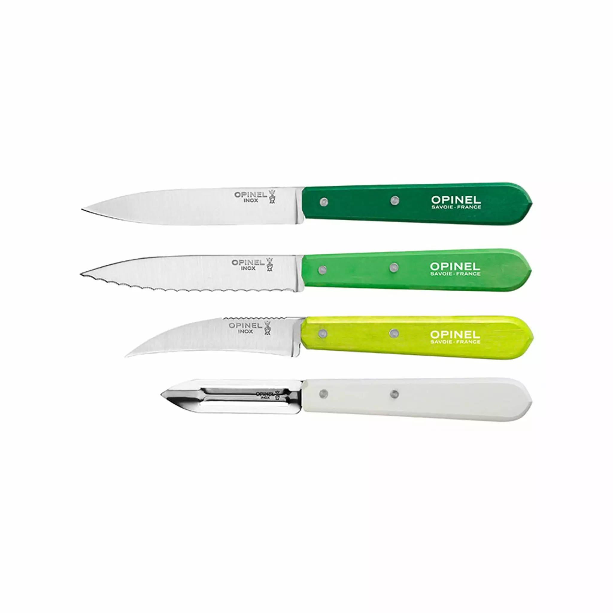 Opinel Kitchen Essentials 4 Knife Set - Greens 3 Opinel Kitchen Essentials 4 Knife Set - Greens