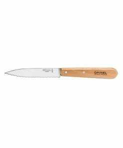 Opinel Essentials Beech Handle Serrated Knife N.113 Cookware