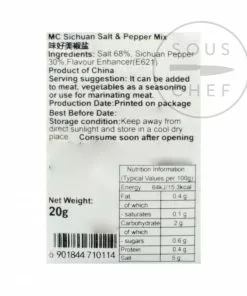 McCormick Ingredients Sichuan Pepper & Salt 20g
