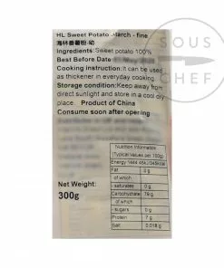 HL Ingredients Pure Sweet Potato Starch 300g