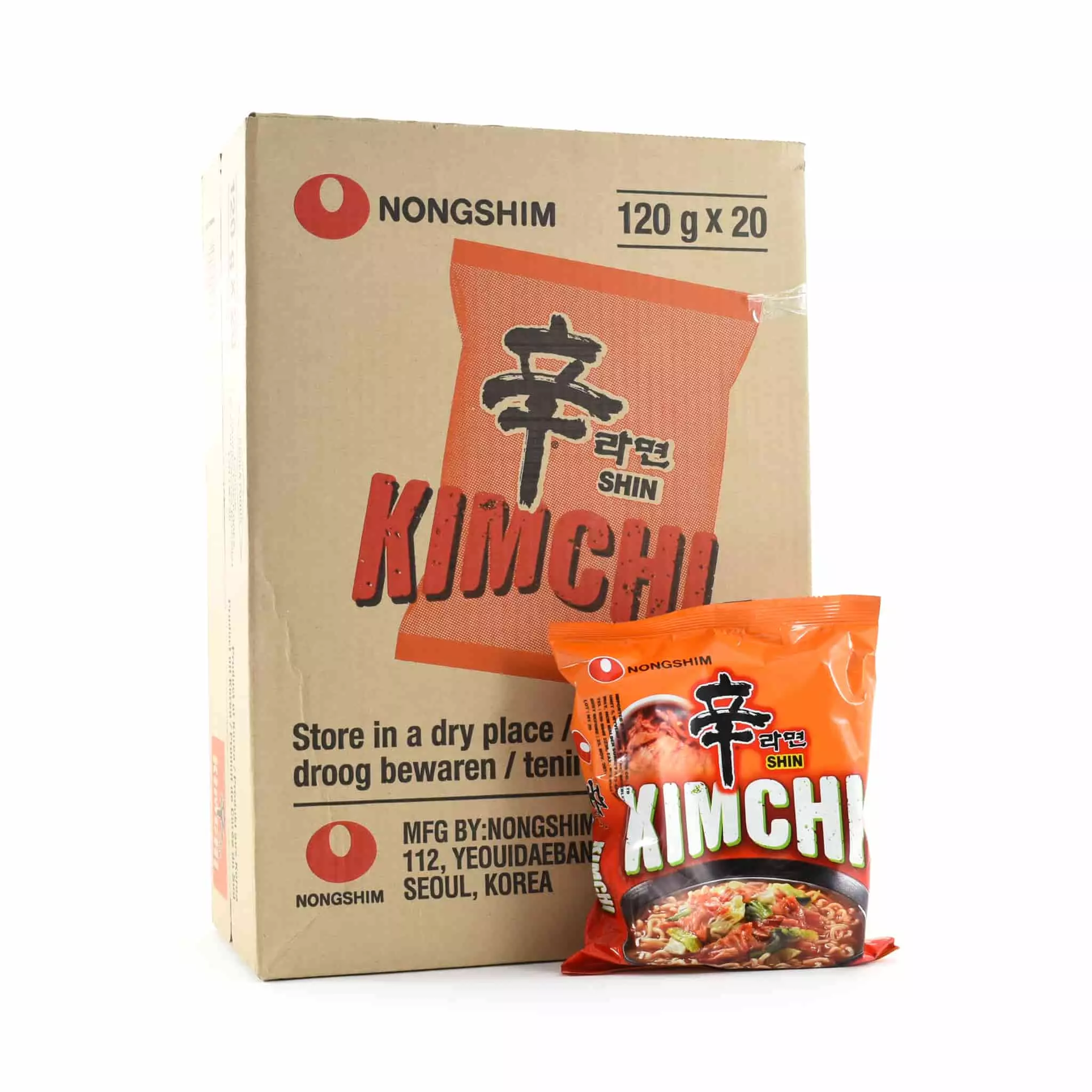 Ingredients Nongshim Kimchi Ramyun Noodles X 20 Packs 3 Ingredients Nongshim Kimchi Ramyun Noodles X 20 Packs