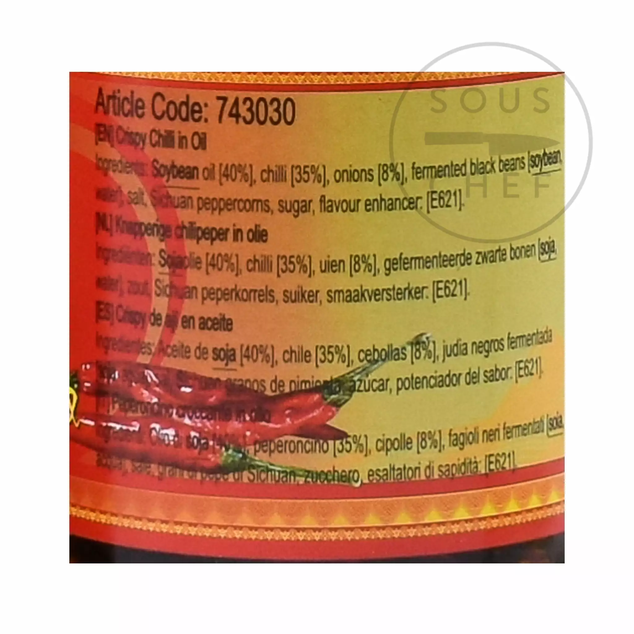 LGM Crispy Chilli In Oil 210g Ingredients 7 LGM Crispy Chilli In Oil 210g Ingredients