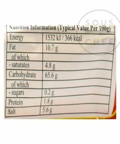 BJ Instant Potato Vermicelli Noodles - Sour Hot 5 Packs 525g Ingredients 7 BJ Instant Potato Vermicelli Noodles - Sour Hot 5 Packs 525g Ingredients