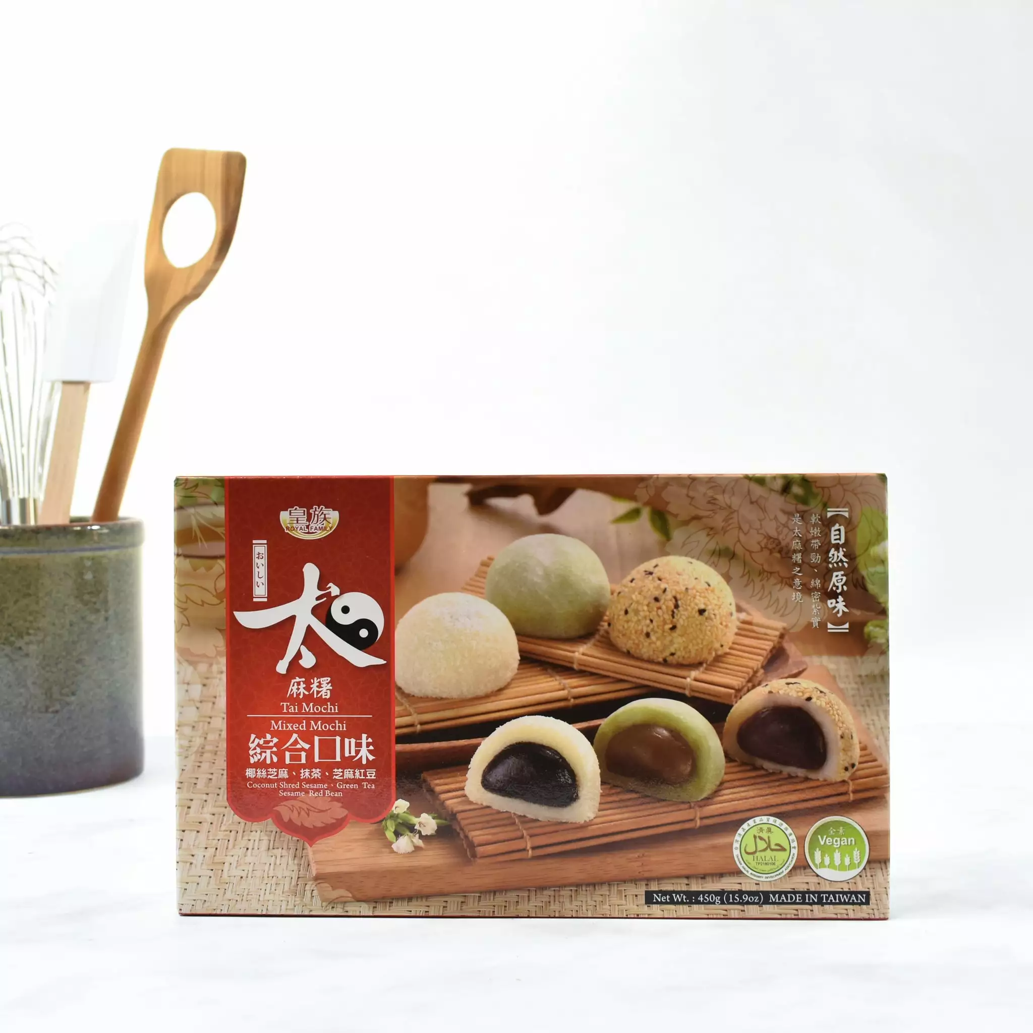 RF Assorted Mochi - Red Bean, Green Tea, Coconut 450g 5 RF Assorted Mochi - Red Bean, Green Tea, Coconut 450g