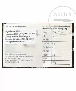 FSG Ingredients Sichuan Pixian Chilli Bean Paste - No MSG 12 FSG Ingredients Sichuan Pixian Chilli Bean Paste - No MSG