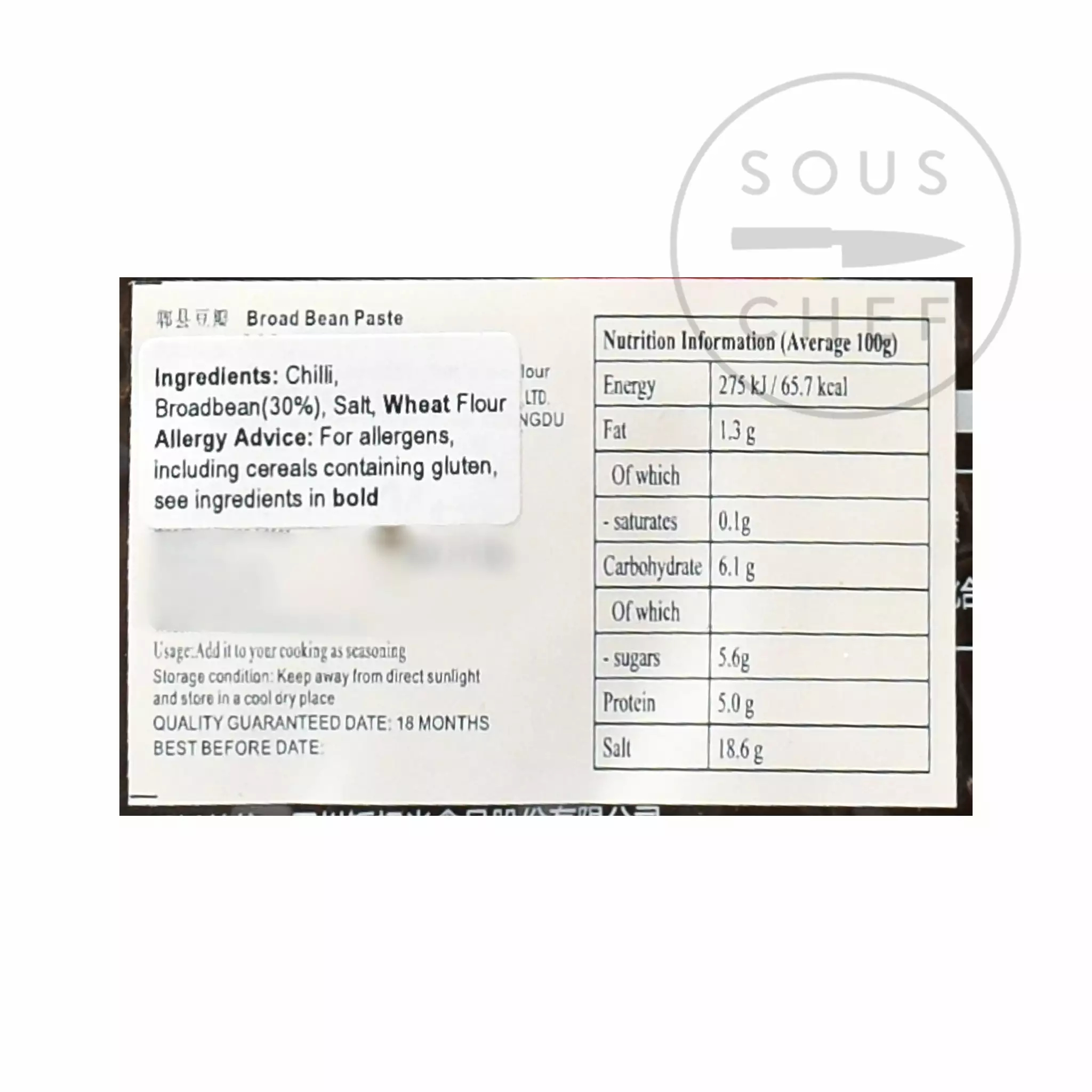 FSG Ingredients Sichuan Pixian Chilli Bean Paste - No MSG 6 FSG Ingredients Sichuan Pixian Chilli Bean Paste - No MSG