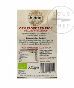 Infinity Foods Organic Camargue Red Rice 500g Ingredients