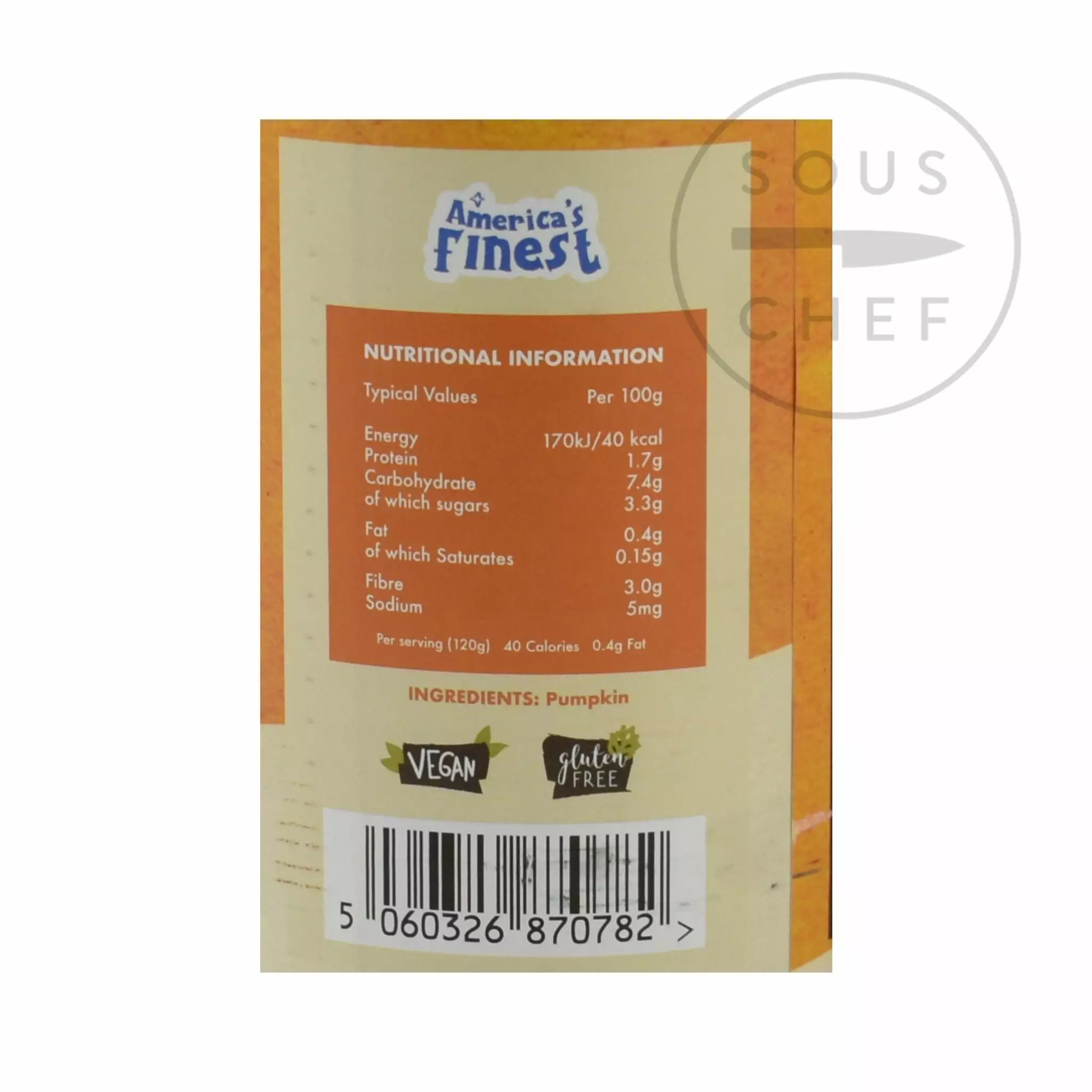 America’s Finest Ingredients Pumpkin Puree 425g 4 America’s Finest Ingredients Pumpkin Puree 425g