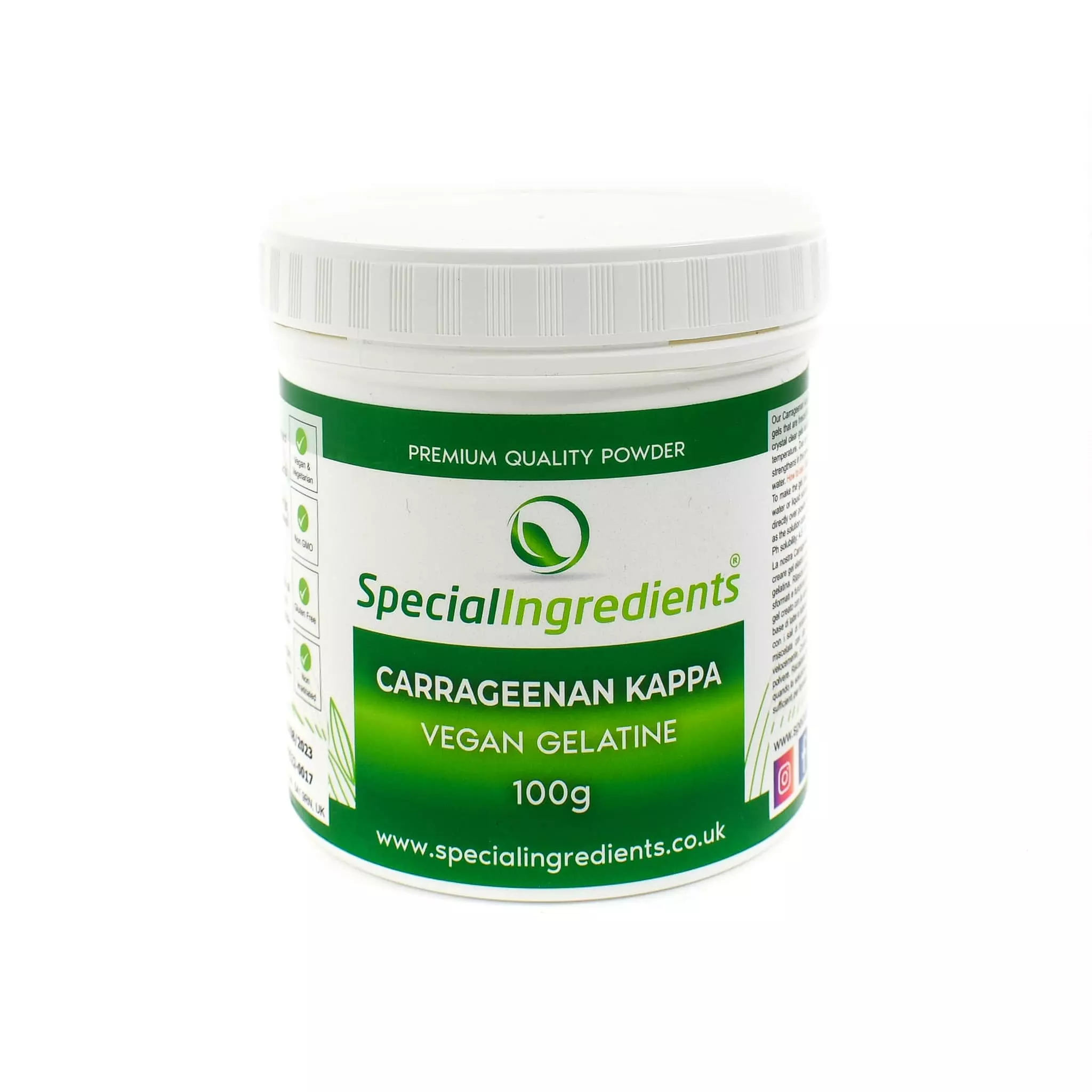 Special Ingredients Carrageenan Kappa 100g 3 Special Ingredients Carrageenan Kappa 100g