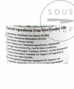 Special Ingredients Ingredients Crisp Film Powder 100g 5 Special Ingredients Ingredients Crisp Film Powder 100g