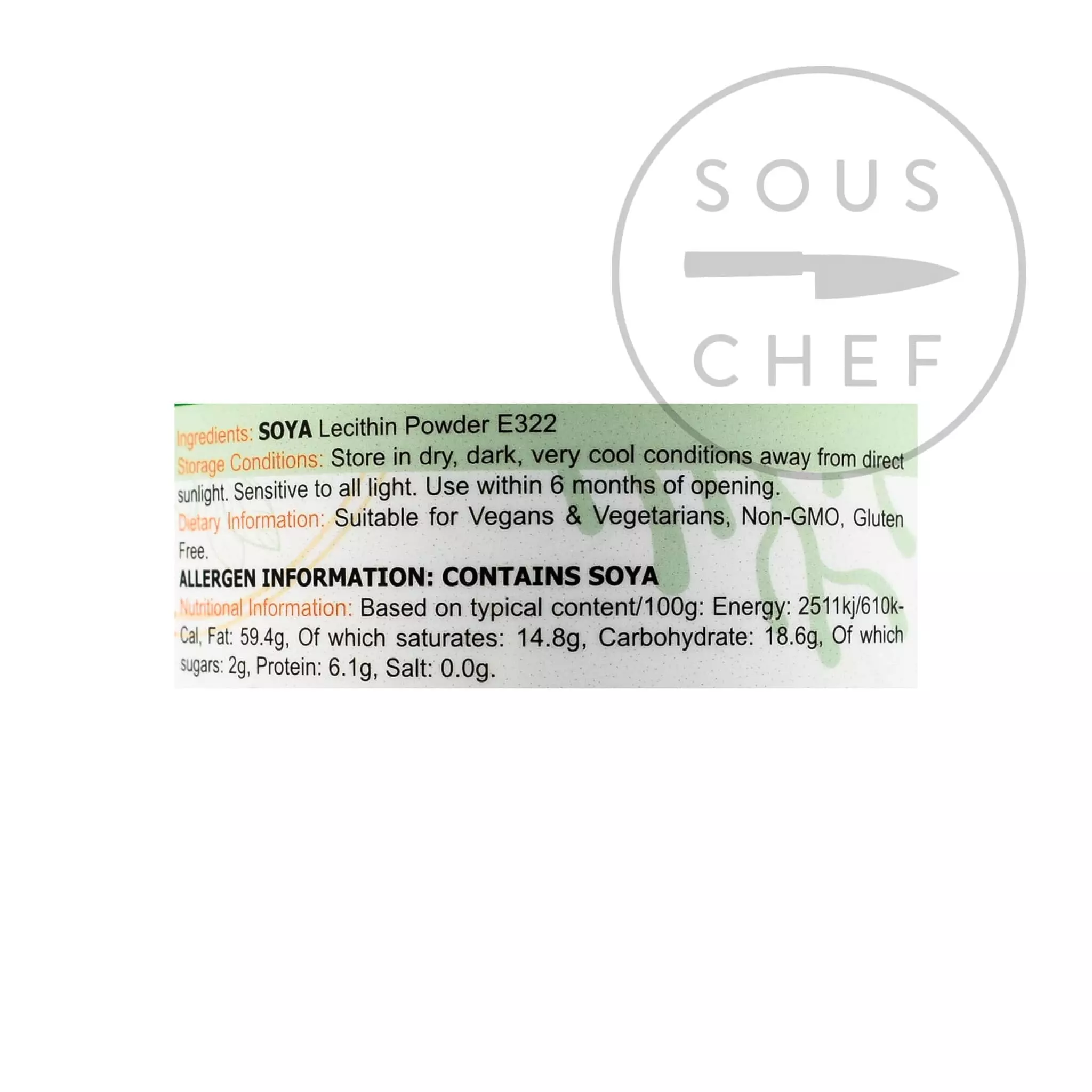 Special Ingredients Soya Lecithin 100g 4 Special Ingredients Soya Lecithin 100g