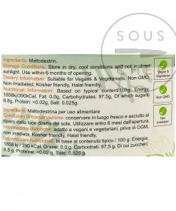 Special Ingredients Maltodextrin 1kg Ingredients 5 Special Ingredients Maltodextrin 1kg Ingredients