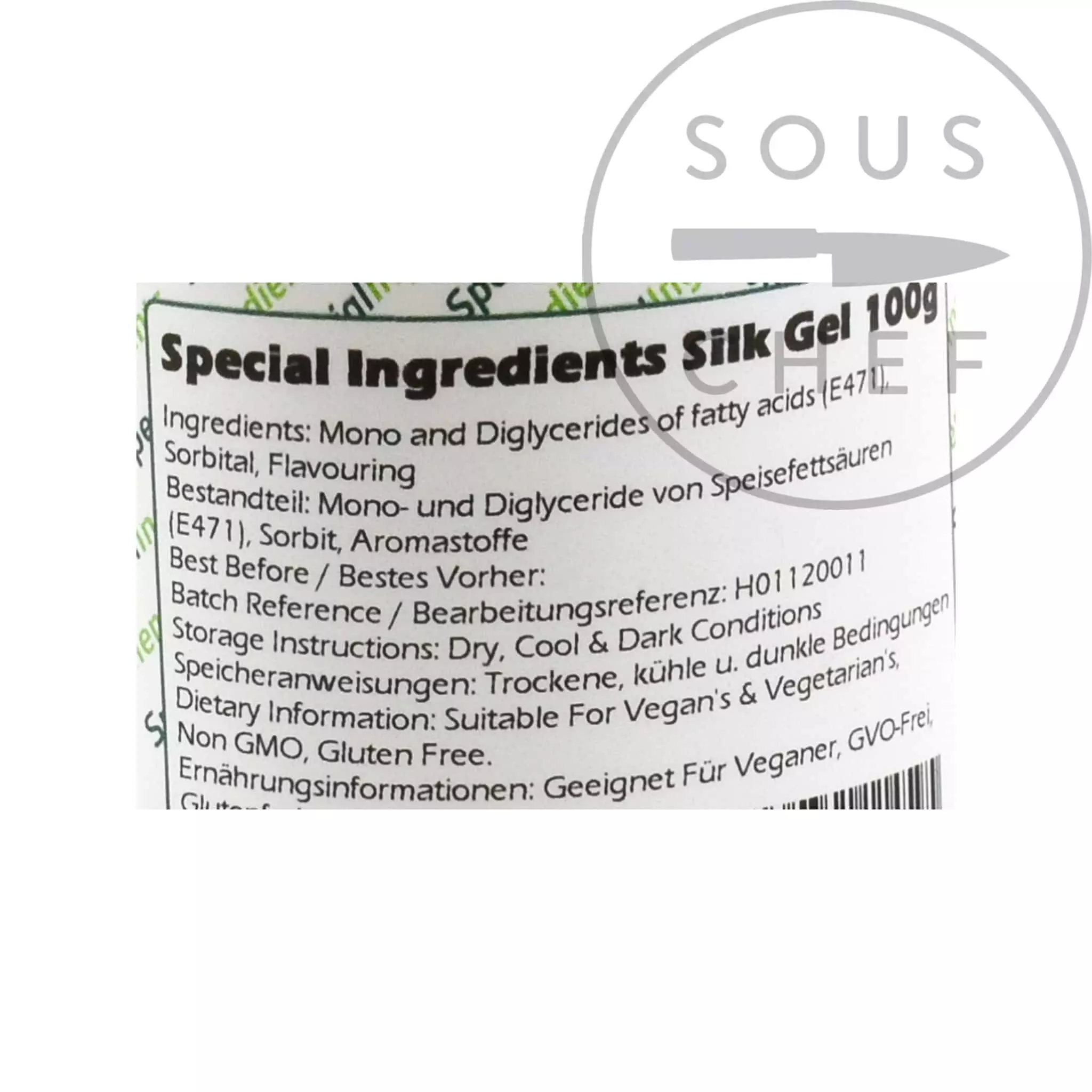 Special Ingredients Silk Gel 100g Ingredients 4 Special Ingredients Silk Gel 100g Ingredients