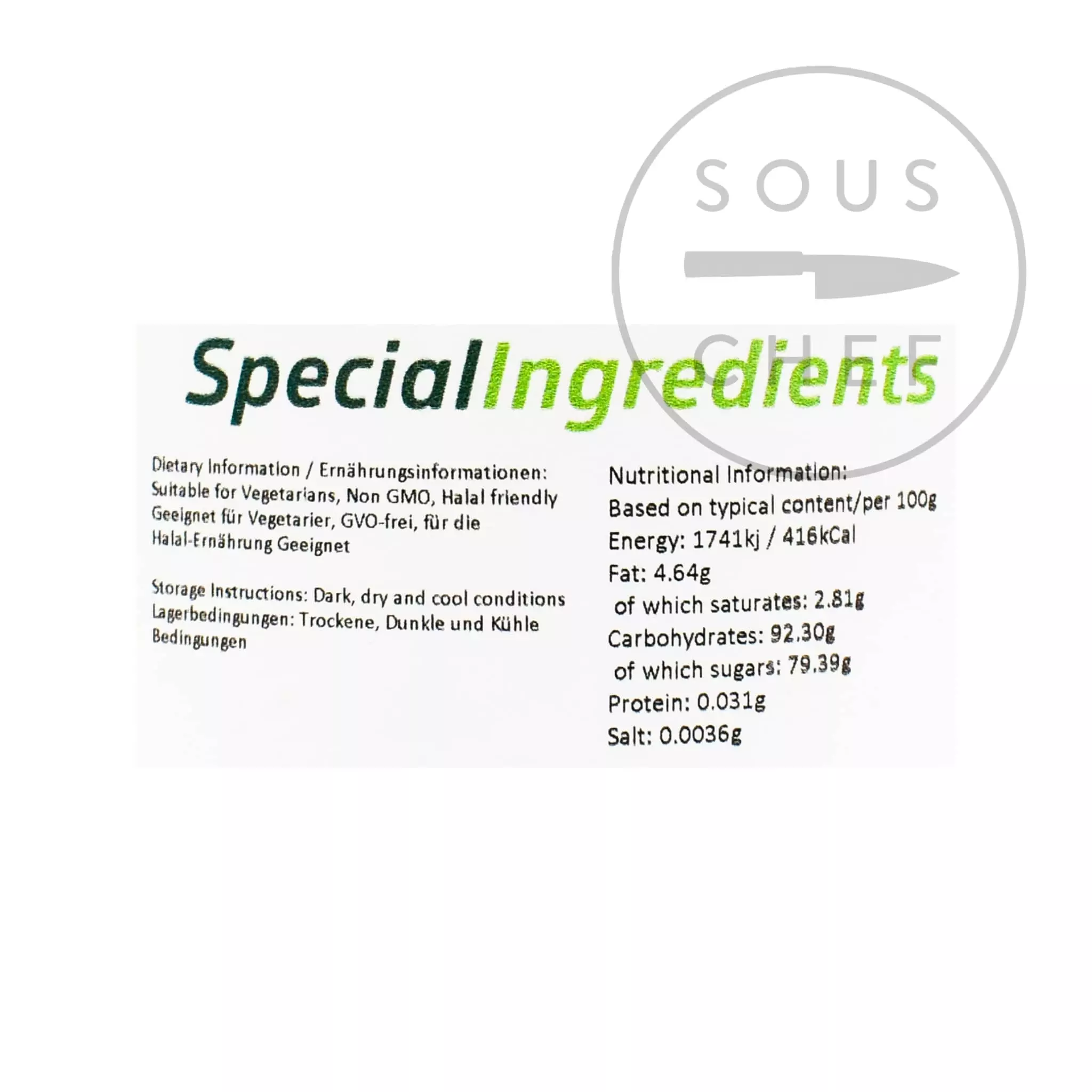 Special Ingredients Popping Candy 500g Ingredients 4 Special Ingredients Popping Candy 500g Ingredients