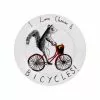 Jimbob Art Tableware I Love Cheese & Bicycles Side Plate 20cm 1 Jimbob Art Tableware I Love Cheese & Bicycles Side Plate 20cm