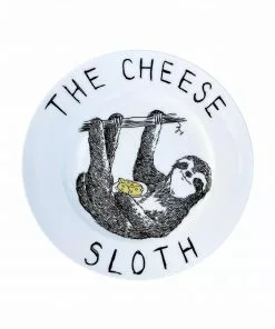 Jimbob Art Cheese Sloth Side Plate 20cm Tableware