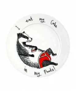 Jimbob Art Tableware I Eat Cake In My Pants Side Plate 20cm
