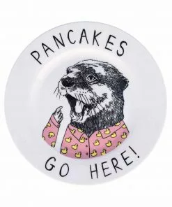 Jimbob Art Pancakes Go Here! Side Plate 20cm Tableware