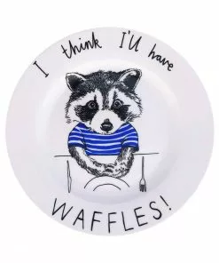 Jimbob Art I Think I'll Have Waffles! Side Plate 20cm