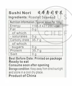 Kaitatuya Ingredients Nori Sheets 28g