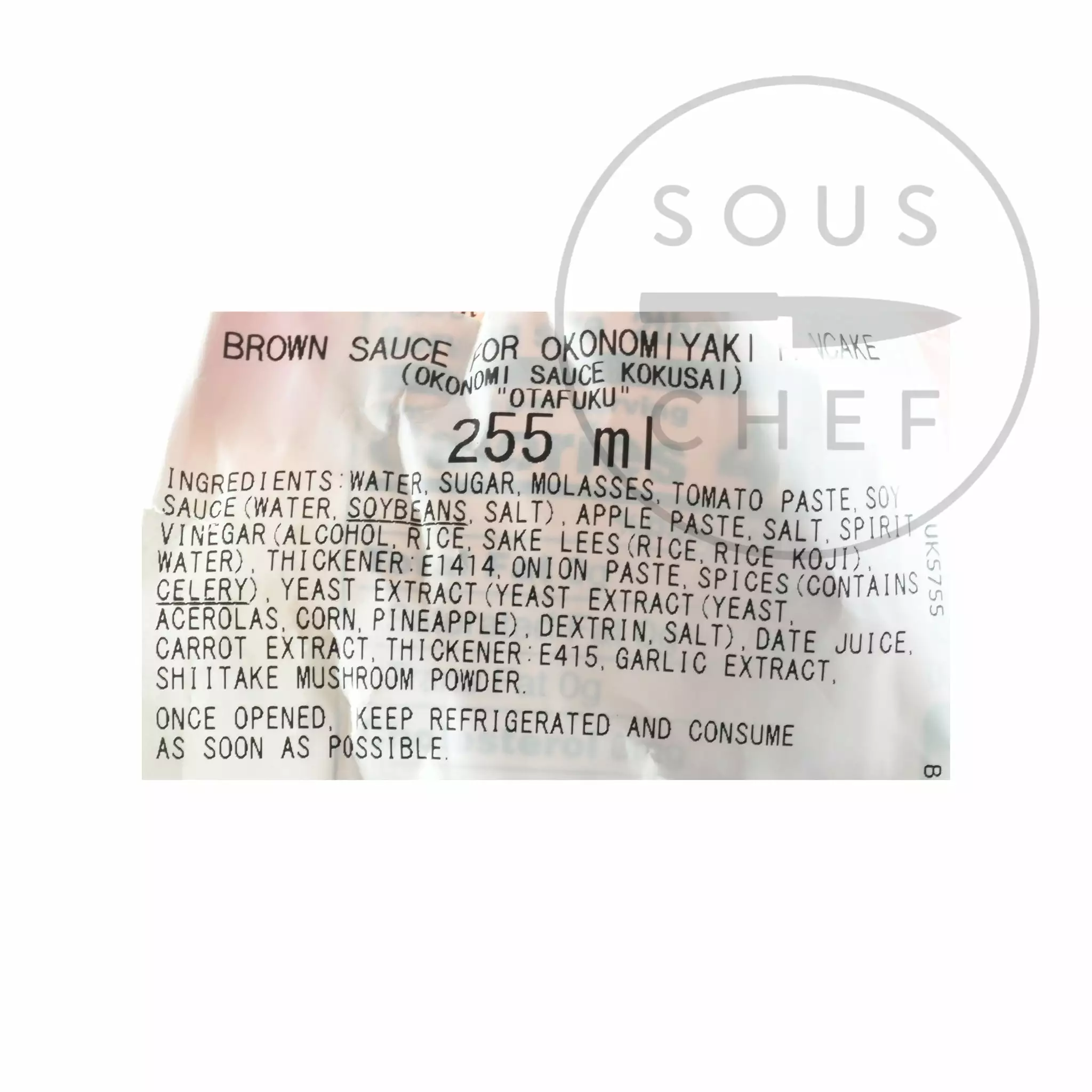 Otafuku Okonomi Sauce 300g Ingredients 4 Otafuku Okonomi Sauce 300g Ingredients