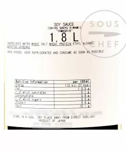 Yamashiki White Soy Sauce - Yamashin Shiro Shoyu 1.8l Ingredients